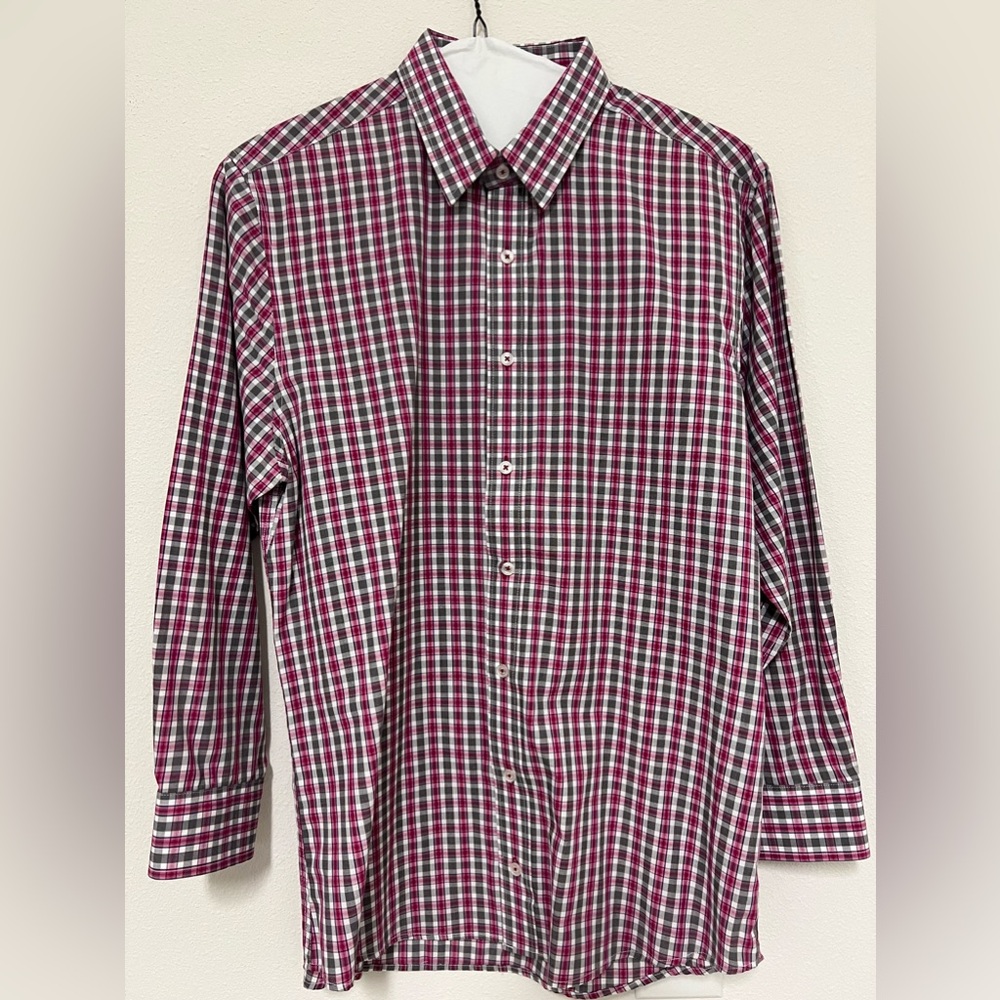 Pink & Grey Button Down - Large. Wear with a Suit or Alone. Business Casual